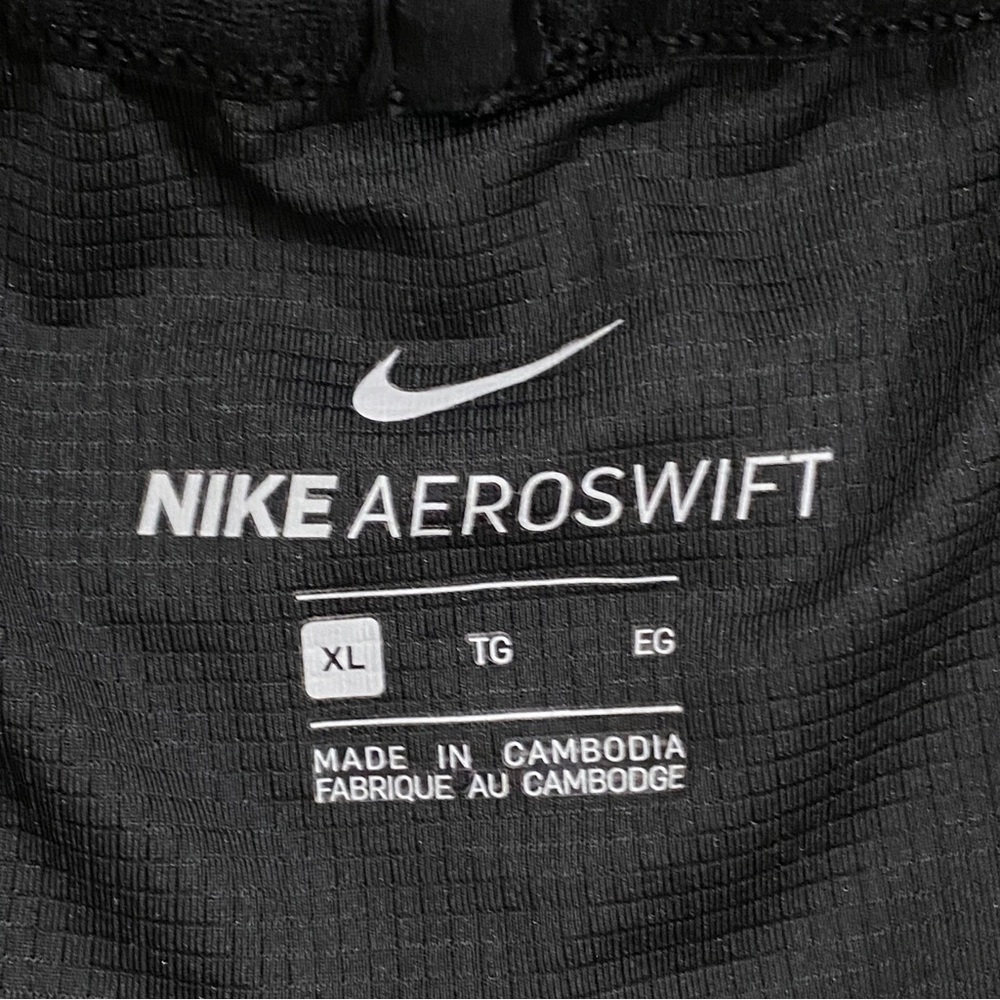 NIKE AeroSwift Dri-FIT ADV 2" Inseam Running Shorts Men's XL CJ7837 Black - Picture 4 of 7